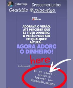 Testemunho de Iolanda Veiga: agora adoro o dinheiro