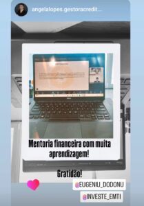 Testemunho de Ângela Lopes: mentoria financeira com muita aprendizagem