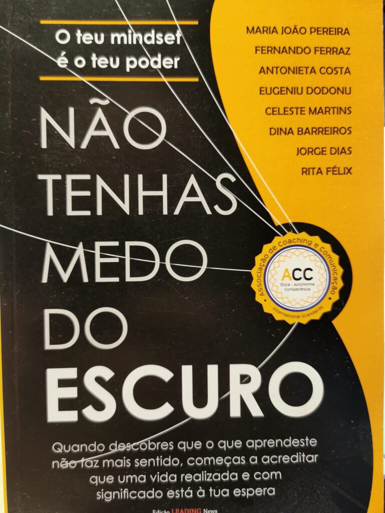 Capa do livro "Não Tenhas Medo do Escuro – O teu mindset é o teu poder", com Eugeniu Dodonu entre os coautores