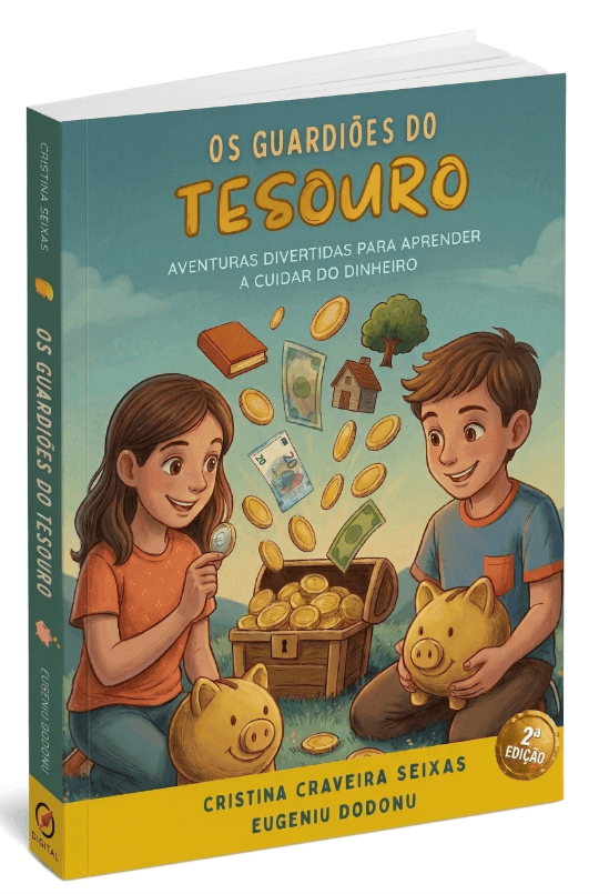 Livro "Os Guardiões do Tesouro" (2.ª edição), de Cristina Craveira Seixas e Eugeniu Dodonu